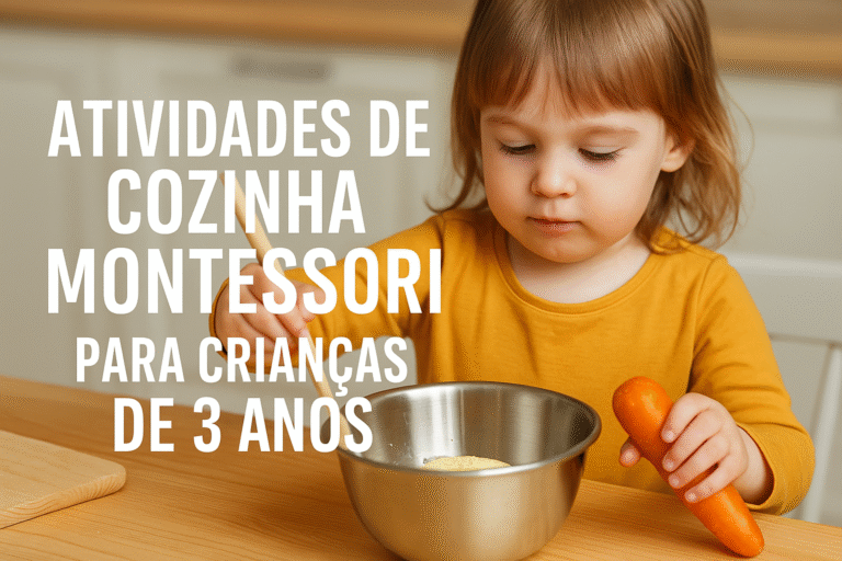 Atividades de Cozinha Montessori para Crianças de 3 Anos