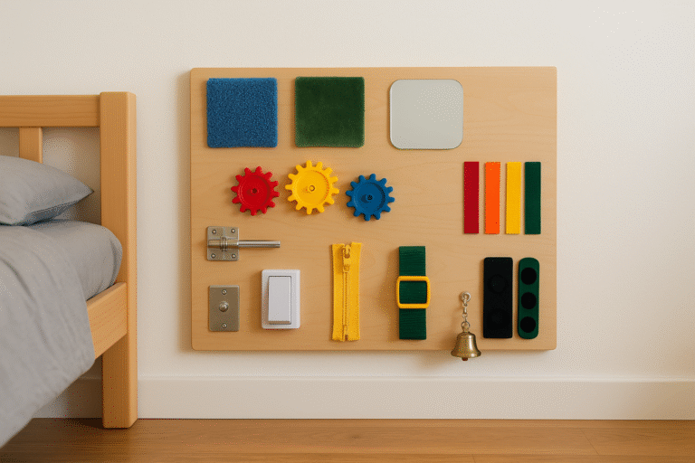 Montando uma Parede Sensorial Montessori no Quarto da Criança