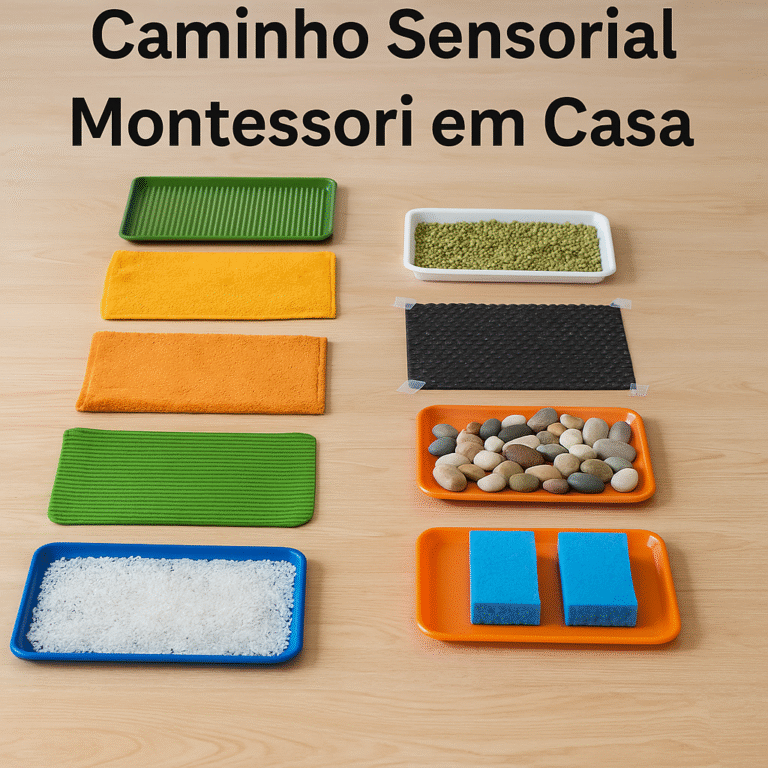 Passo a Passo: Caminho Sensorial Montessori em Casa